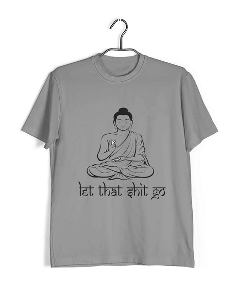 Sports Fitness Yoga Let It Go Custom Printed Graphic Design T-Shirt for Women